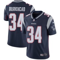 Nike New England Patriots #34 Rex Burkhead Navy Blue Team Color Men's Stitched NFL Vapor Untouchable Limited Jersey