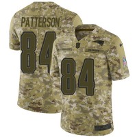 Nike New England Patriots #84 Cordarrelle Patterson Camo Men's Stitched NFL Limited 2018 Salute To Service Jersey
