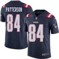 Nike New England Patriots #84 Cordarrelle Patterson Navy Blue Men's Stitched NFL Limited Rush Jersey
