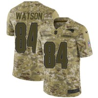 Nike New England Patriots #84 Benjamin Watson Camo Men's Stitched NFL Limited 2018 Salute To Service Jersey