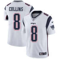 Nike New England Patriots #8 Jamie Collins Sr White Men's Stitched NFL Vapor Untouchable Limited Jersey