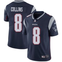 Nike New England Patriots #8 Jamie Collins Sr Navy Blue Team Color Men's Stitched NFL Vapor Untouchable Limited Jersey