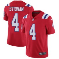 Nike New England Patriots #4 Jarrett Stidham Red Alternate Men's Stitched NFL Vapor Untouchable Limited Jersey