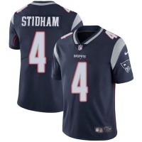 Nike New England Patriots #4 Jarrett Stidham Navy Blue Team Color Men's Stitched NFL Vapor Untouchable Limited Jersey