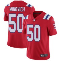Nike New England Patriots #50 Chase Winovich Red Alternate Men's Stitched NFL Vapor Untouchable Limited Jersey