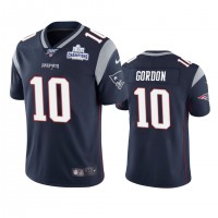 New England New England Patriots #10 Josh Gordon Navy Super Bowl LIII Champions Vapor Limited NFL Jersey