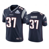 New England New England Patriots #37 Damien Harris Navy Super Bowl LIII Champions Vapor Limited NFL Jersey