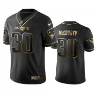 Nike New England Patriots #30 Jason Mccourty Black Golden Limited Edition Stitched NFL Jersey