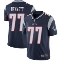 Nike New England Patriots #77 Michael Bennett Navy Blue Team Color Men's Stitched NFL Vapor Untouchable Limited Jersey