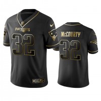 Nike New England Patriots #32 Devin Mccourty Black Golden Limited Edition Stitched NFL Jersey
