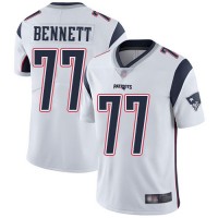 Nike New England Patriots #77 Michael Bennett White Men's Stitched NFL Vapor Untouchable Limited Jersey