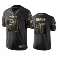 Nike New England Patriots #50 Chase Winovich Black Golden Limited Edition Stitched NFL Jersey