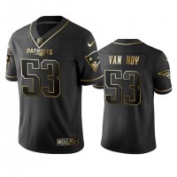 Nike New England Patriots #53 Kyle Van Noy Black Golden Limited Edition Stitched NFL Jersey
