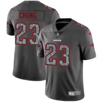 Nike New England Patriots #23 Patrick Chung Gray Static Men's Stitched NFL Vapor Untouchable Limited Jersey