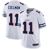 New England New England Patriots #11 Julian Edelman Nike White Team Logo Vapor Limited NFL Jersey