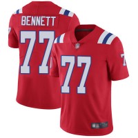 Nike New England Patriots #77 Michael Bennett Red Alternate Men's Stitched NFL Vapor Untouchable Limited Jersey