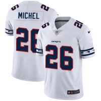 New England New England Patriots #26 Sony Michel Nike White Team Logo Vapor Limited NFL Jersey