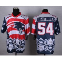 Nike New England Patriots #54 Dont'a Hightower Navy Blue Men's Stitched NFL Elite Noble Fashion Jersey
