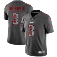 Nike New England Patriots #3 Stephen Gostkowski Gray Static Men's Stitched NFL Vapor Untouchable Limited Jersey