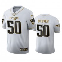 New England New England Patriots #50 Chase Winovich Men's Nike White Golden Edition Vapor Limited NFL 100 Jersey