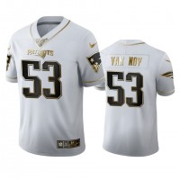 New England New England Patriots #53 Kyle Van Noy Men's Nike White Golden Edition Vapor Limited NFL 100 Jersey