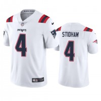 New England New England Patriots #4 Jarrett Stidham Men's Nike White 2020 Vapor Limited Jersey