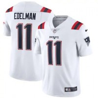 New England New England Patriots #11 Julian Edelman Men's Nike White 2020 Vapor Limited Jersey