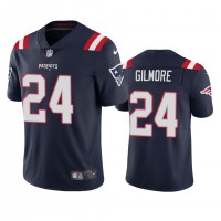 New England New England Patriots #24 Stephon Gilmore Men's Nike Navy 2020 Vapor Limited Jersey