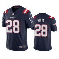 New England New England Patriots #28 James White Men's Nike Navy 2020 Vapor Limited Jersey