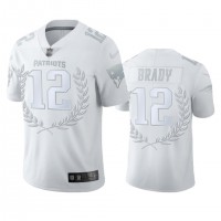 New England New England Patriots #12 Tom Brady Men''s Nike Platinum NFL MVP Limited Edition Jersey