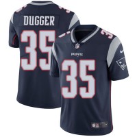 Nike New England Patriots #35 Kyle Dugger Navy Blue Team Color Men's Stitched NFL Vapor Untouchable Limited Jersey