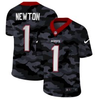 New England New England Patriots #1 Cam Newton Men's Nike 2020 Black CAMO Vapor Untouchable Limited Stitched NFL Jersey
