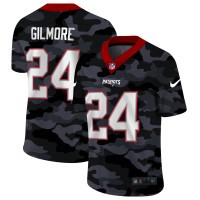 New England New England Patriots #24 Stephon Gilmore Men's Nike 2020 Black CAMO Vapor Untouchable Limited Stitched NFL Jersey