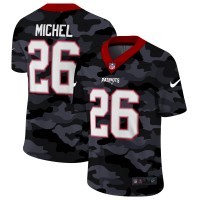 New England New England Patriots #26 Sony Michel Men's Nike 2020 Black CAMO Vapor Untouchable Limited Stitched NFL Jersey