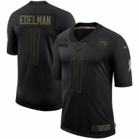 New England New England Patriots #11 Julian Edelman Nike 2020 Salute To Service Limited Jersey Black