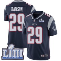 Nike New England Patriots #29 Duke Dawson Navy Blue Team Color Super Bowl LIII Bound Men's Stitched NFL Vapor Untouchable Limited Jersey