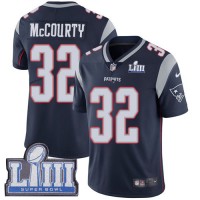 Nike New England Patriots #32 Devin McCourty Navy Blue Team Color Super Bowl LIII Bound Men's Stitched NFL Vapor Untouchable Limited Jersey