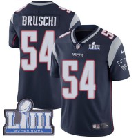 Nike New England Patriots #54 Tedy Bruschi Navy Blue Team Color Super Bowl LIII Bound Men's Stitched NFL Vapor Untouchable Limited Jersey