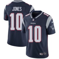 Nike New England Patriots #10 Mac Jones Navy Blue Team Color Men's Stitched NFL Vapor Untouchable Limited Jersey