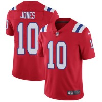 Nike New England Patriots #10 Mac Jones Red Alternate Men's Stitched NFL Vapor Untouchable Limited Jersey