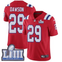 Nike New England Patriots #29 Duke Dawson Red Alternate Super Bowl LIII Bound Men's Stitched NFL Vapor Untouchable Limited Jersey