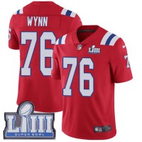 Nike New England Patriots #76 Isaiah Wynn Red Alternate Super Bowl LIII Bound Men's Stitched NFL Vapor Untouchable Limited Jersey