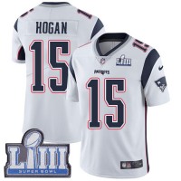 Nike New England Patriots #15 Chris Hogan White Super Bowl LIII Bound Men's Stitched NFL Vapor Untouchable Limited Jersey