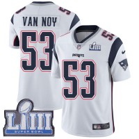 Nike New England Patriots #53 Kyle Van Noy White Super Bowl LIII Bound Men's Stitched NFL Vapor Untouchable Limited Jersey