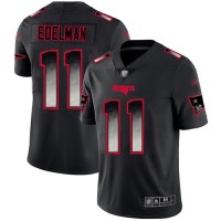 Nike New England Patriots #11 Julian Edelman Black Men's Stitched NFL Vapor Untouchable Limited Smoke Fashion Jersey