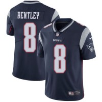 Nike New England Patriots #8 Ja'Whaun Bentley Navy Blue Team Color Men's Stitched NFL Vapor Untouchable Limited Jersey