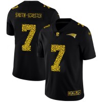 New England New England Patriots #7 JuJu Smith-Schuster Men's Nike Leopard Print Fashion Vapor Limited NFL Jersey Black