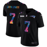New England New England Patriots #7 JuJu Smith-Schuster Men's Nike Multi-Color Black 2020 NFL Crucial Catch Vapor Untouchable Limited Jersey