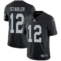 Nike Las Vegas Raiders #12 Kenny Stabler Black Team Color Men's Stitched NFL Vapor Untouchable Limited Jersey
