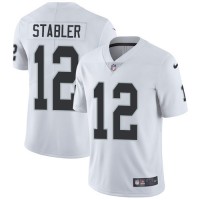 Nike Las Vegas Raiders #12 Kenny Stabler White Men's Stitched NFL Vapor Untouchable Limited Jersey